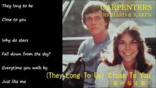 (They Long To Be) Close To You (遥かなる影) ／ CARPENTERS