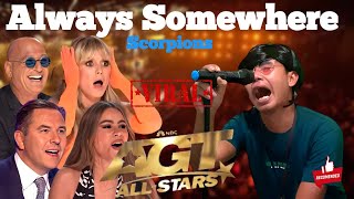 This Super Amazing Voice Very Extraordinary Singing Always Somewhere-Scorpions | American Got Talent