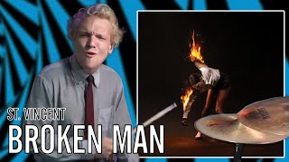 St. Vincent - Broken Man | Office Drummer [First Time Hearing]