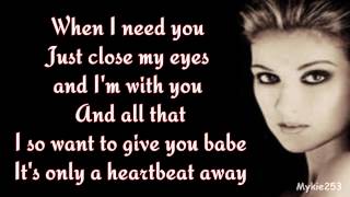 Celine Dion - When I Need You (lyrics) 90's Throwback