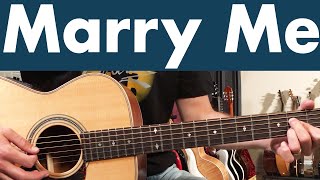 How To Play Marry Me On Guitar | Train Guitar Lesson + Tutorial + TABS