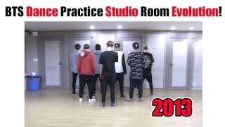 BTS Dance Practice Studio Room Evolution!