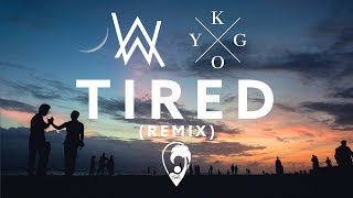 Alan Walker ft. Gavin James - Tired (Kygo Remix) [Lyric Video]