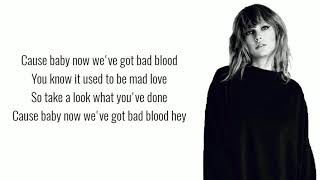 Taylor Swift Ft. Kendrick Lamar - Bad Blood (Lyrics)