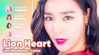 Girls' Generation - Lion Heart (Line Distribution + Lyrics Karaoke) PATREON REQUESTED