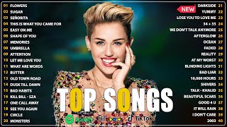 Miley Cyrus, Ed Sheeran, Miley Cyrus, Maroon 5, Rihanna, Bruno Mars, Adele 💖 Pop En Inglés 2024
