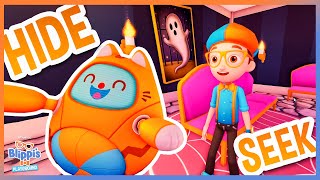 Hide and Seek with Blippi and Tabbs - Blippi Roblox | Educational Videos for Kids