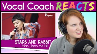Vocal Coach reacts to Stars and Rabbit - Man Upon the Hill (Elda Suryani Live)