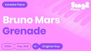 Bruno Mars - Grenade (Piano Karaoke)