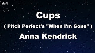 Cups (Pitch Perfect's “When I'm Gone”) - Anna Kendrick Karaoke 【With Guide Melody】 Instrumental