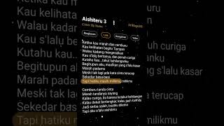 Aishiteru 3 | Lagu ZIVILIA || Cover By Nunu