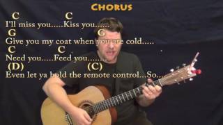 Grow Old With You (Adam Sandler) Strum Guitar Cover Lesson in G with Chords/Lyrics