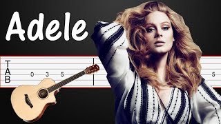 Hiding My Heart - Adele Guitar Tutorial, Guitar Tabs, Guitar Lesson